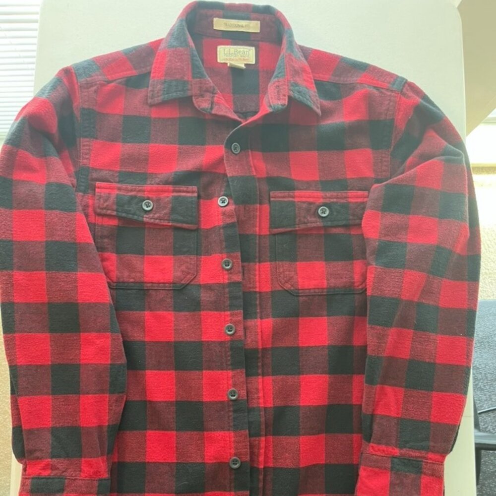 Men's Chamois Shirt Traditional Fit Buffalo Plaid